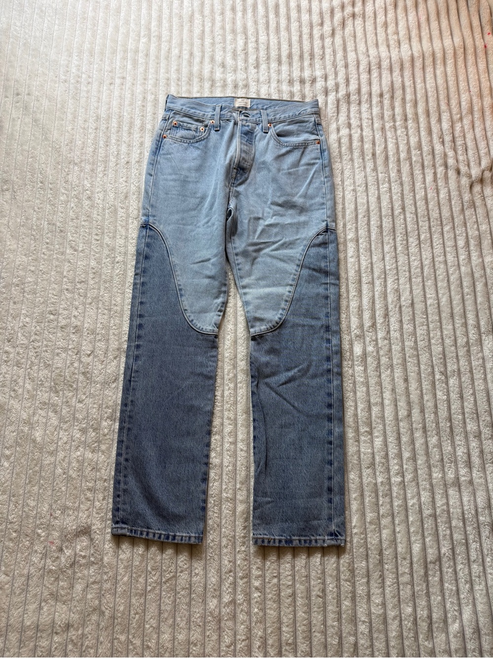 Levi's 501 Original Women's Straight Leg Jeans Blue Light Wash Button Fly